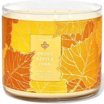 3s448ytu9wq71asdffad Sweet Kettle Corn - 411g 3-Docht Kerze