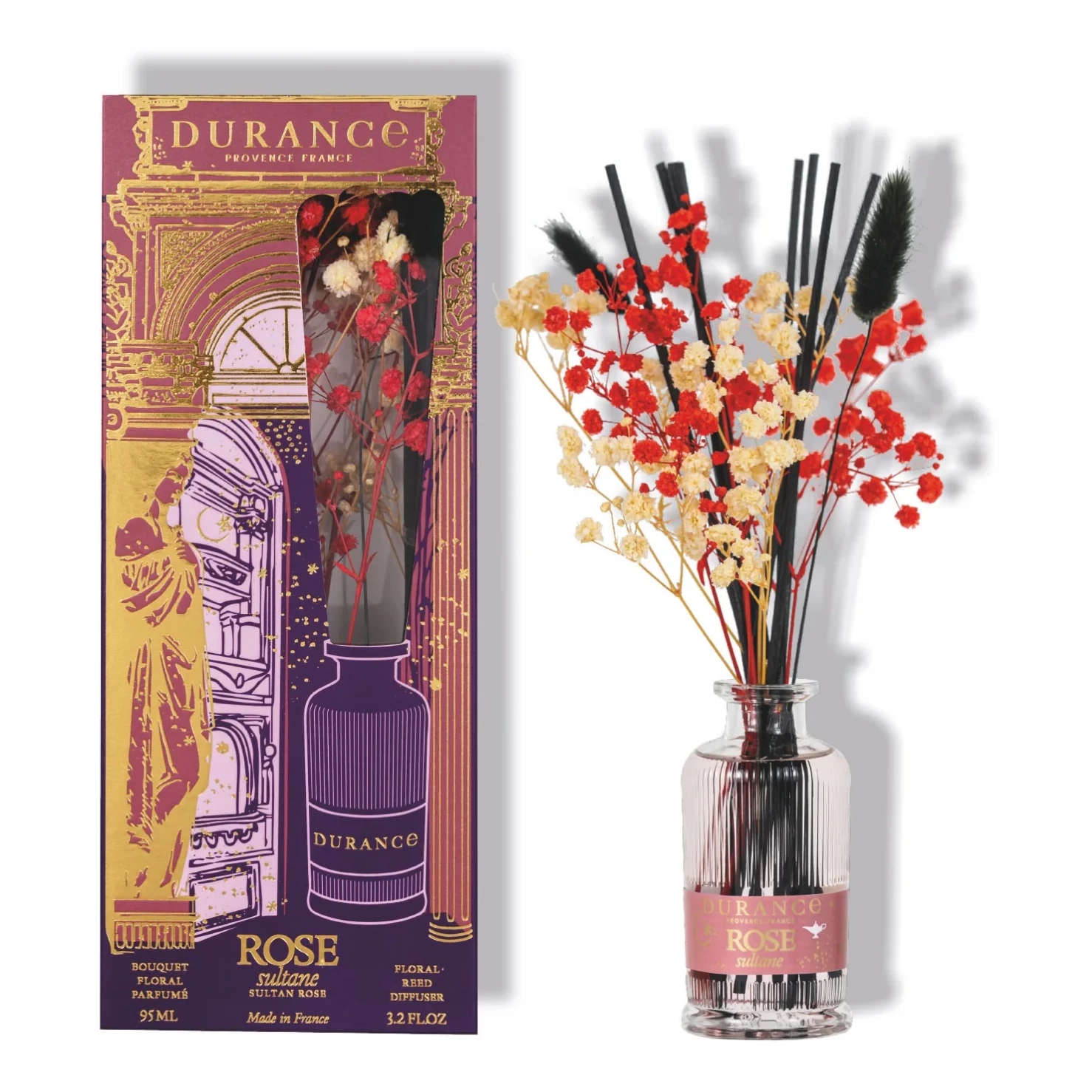 Duftstrauss 95ml Edelrose Sultane von Durance rose, sultan, diffuser, vasen bouquet