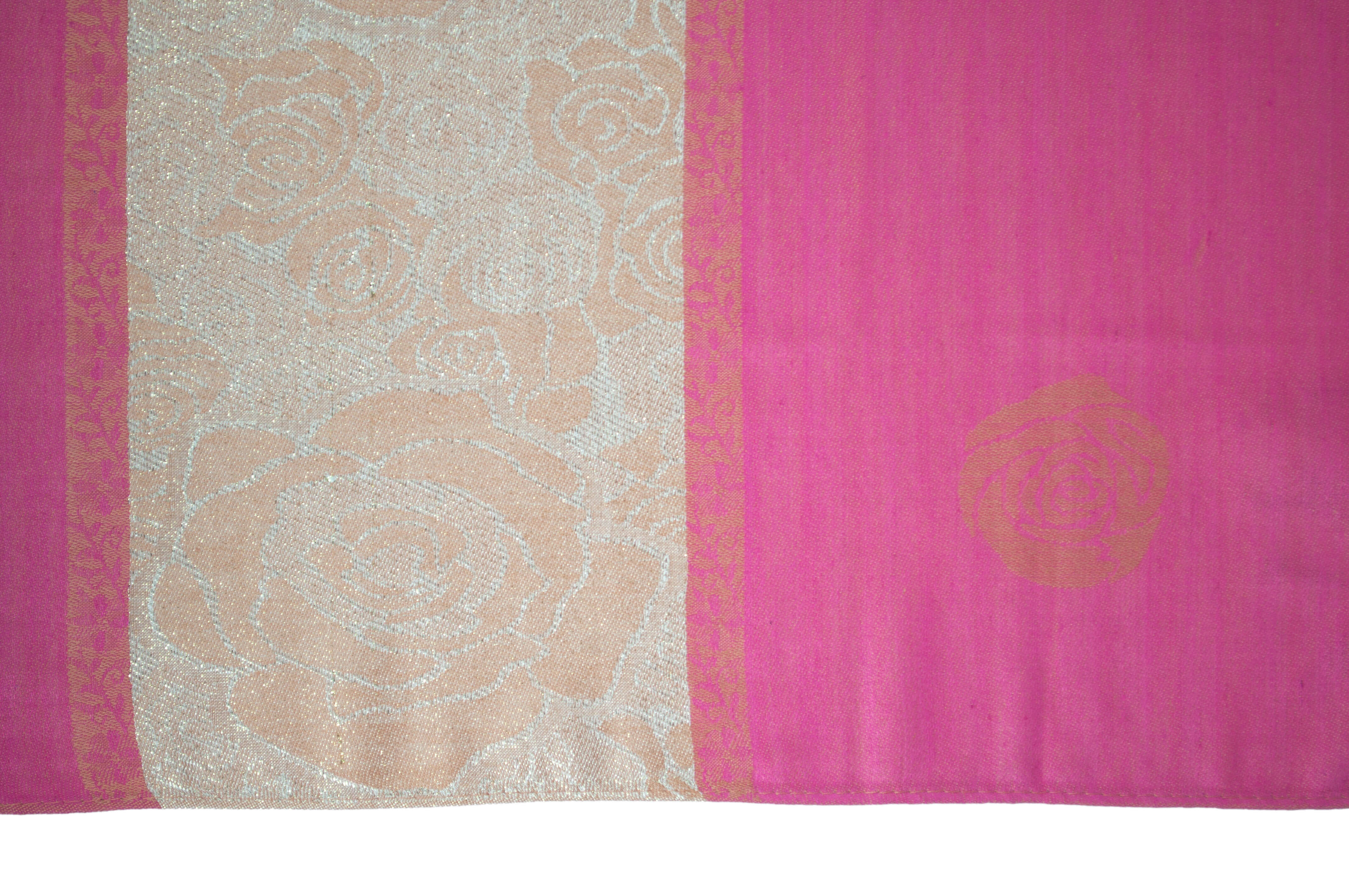 Jacquard Schal Emine himbeer 138