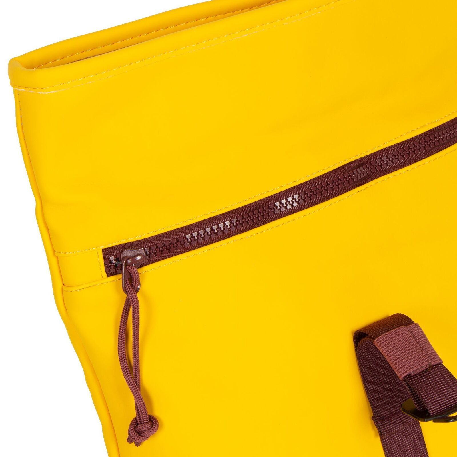 lMnWgkgQ Tim - Los Angeles Rolltop Mini Rucksack gelb/burgund