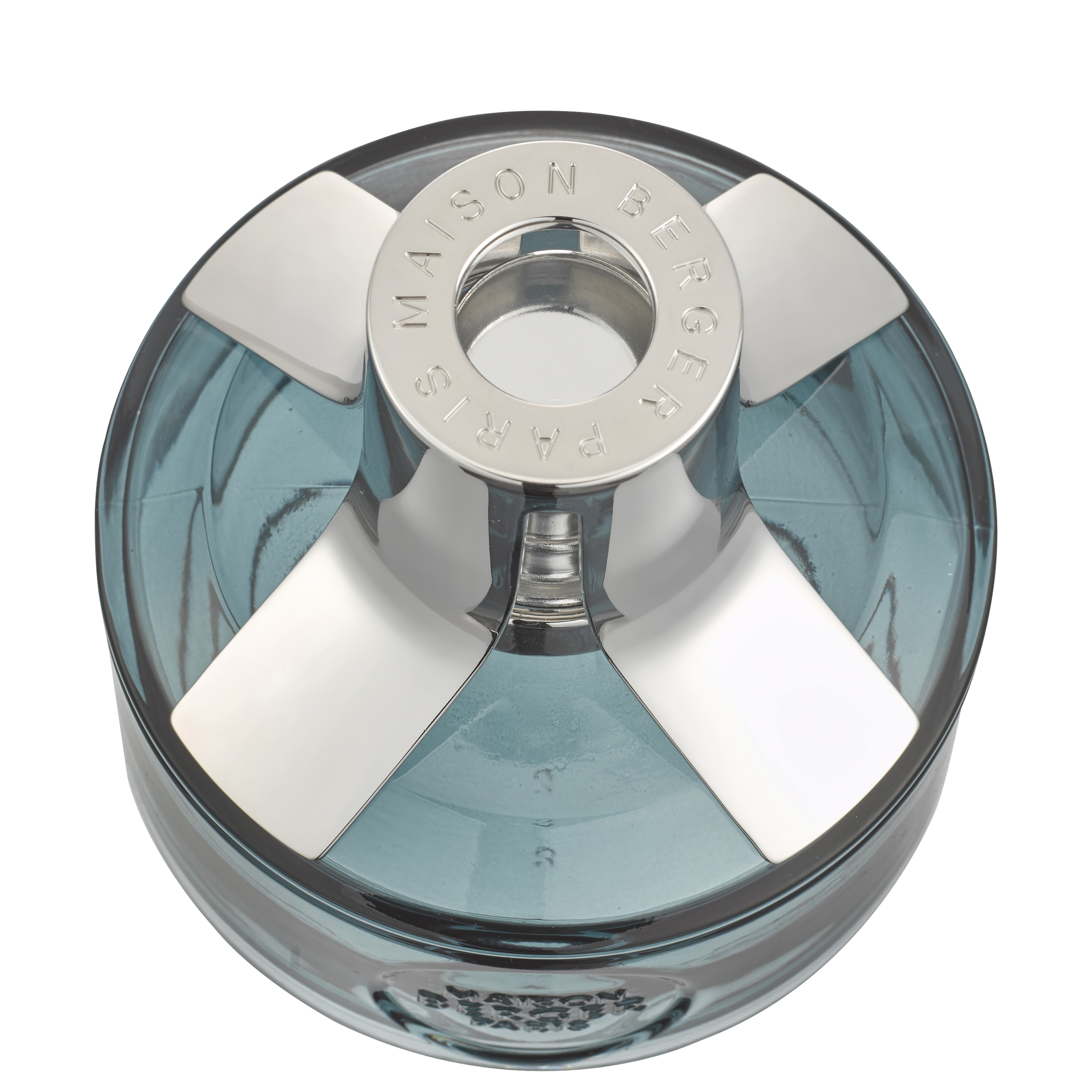 Identity Blau Wasserflasche, Gourmet-Flasche, Karaffe, Metallkappe, drei Klingen Oberteil