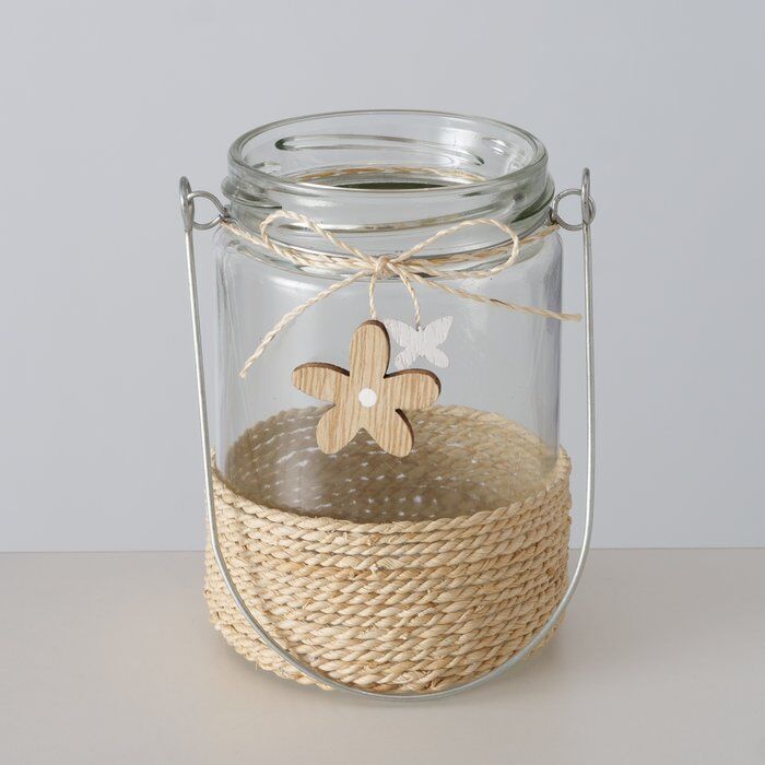 Windlicht Weavy Blume 11cm