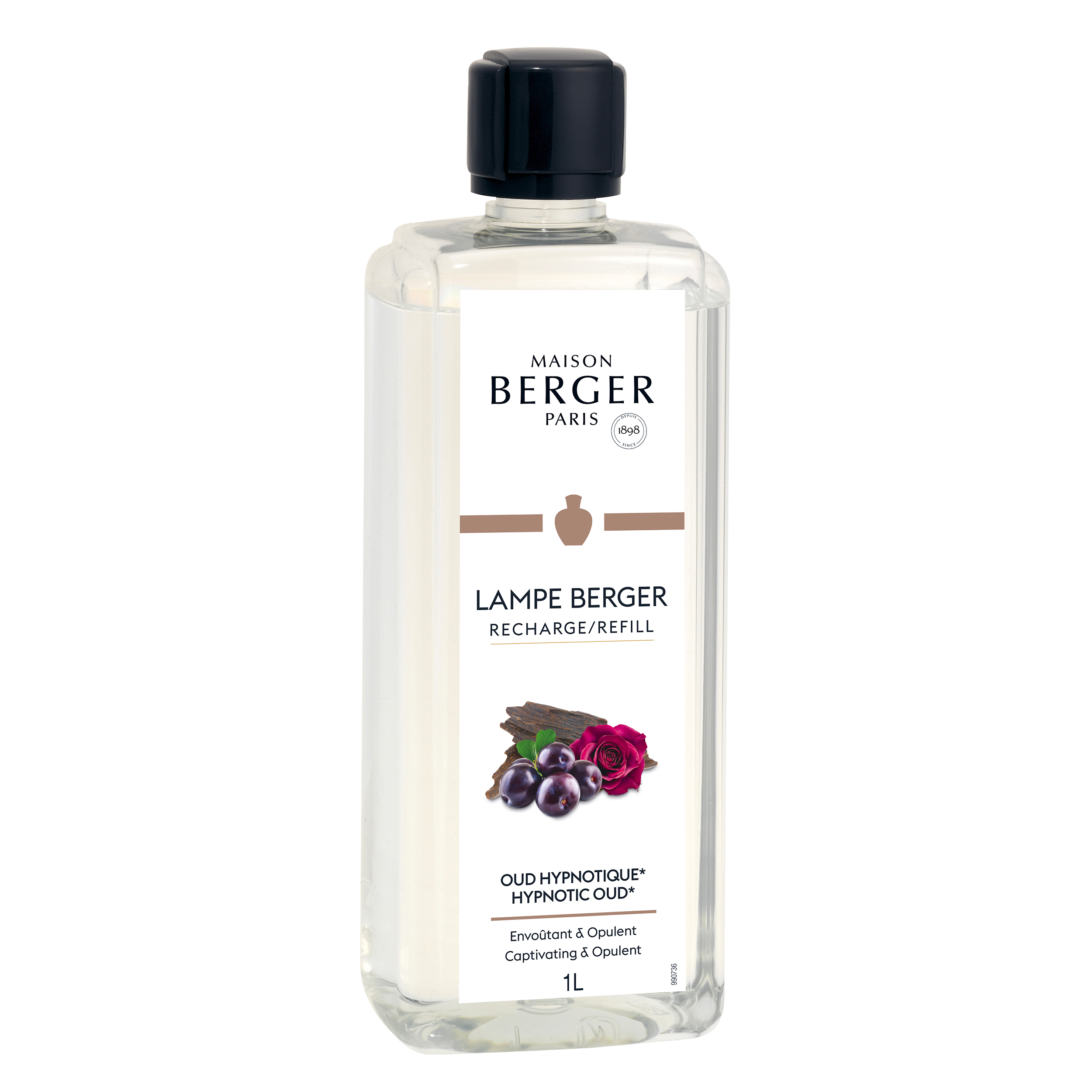 Betörendes Oud Nachfüller 1000ml Parfum, Lampe Berger, Recharge/Refill, Fruchtig, Kirschrose