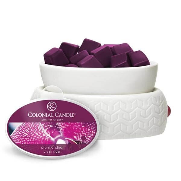 Colonial Candle Plum Orchid Simmer Snaps 70g