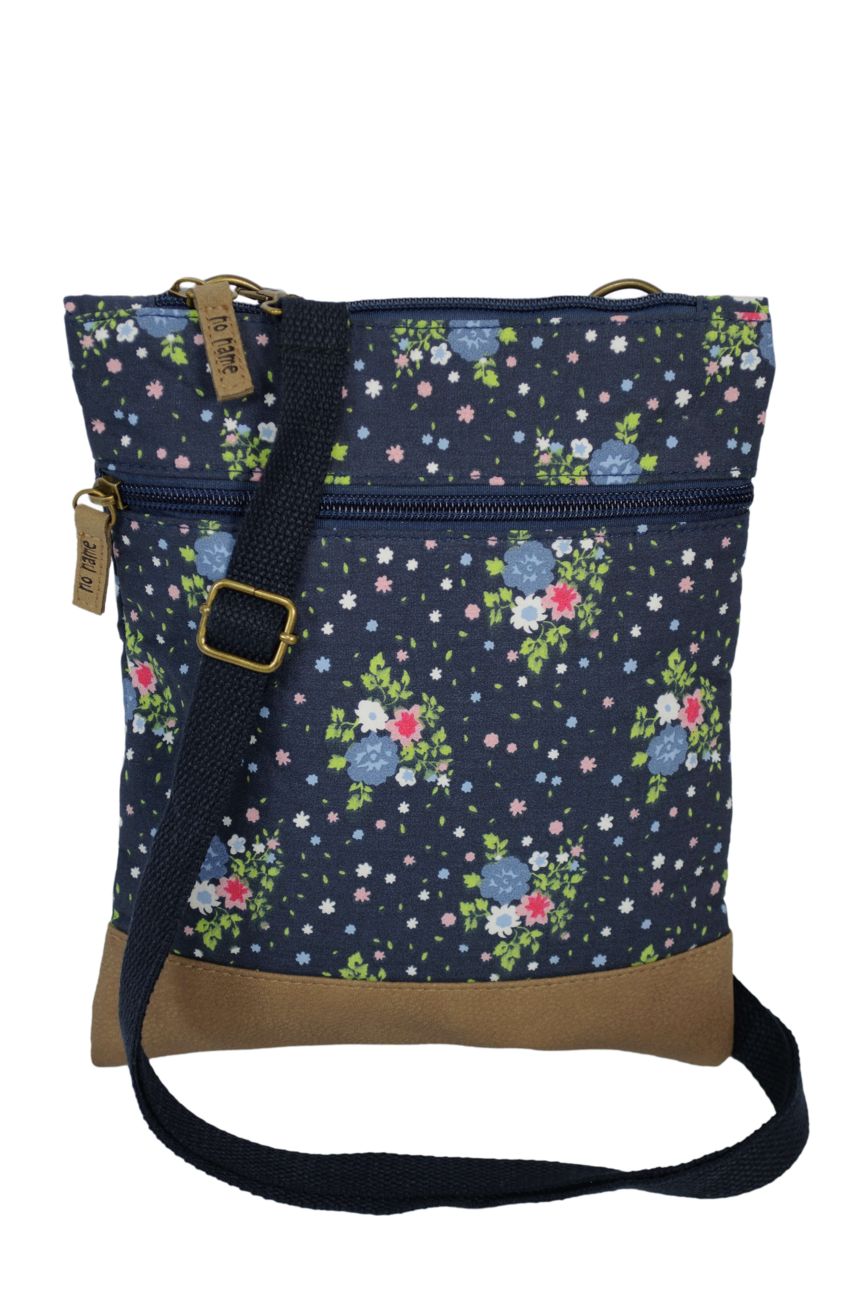 Crossbag Flowers blau 201