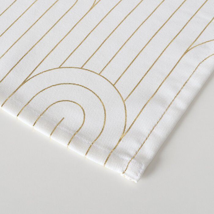 Detailbild-sYM5v9K8-large Tischläufer Bogan weiß/gold Design 2