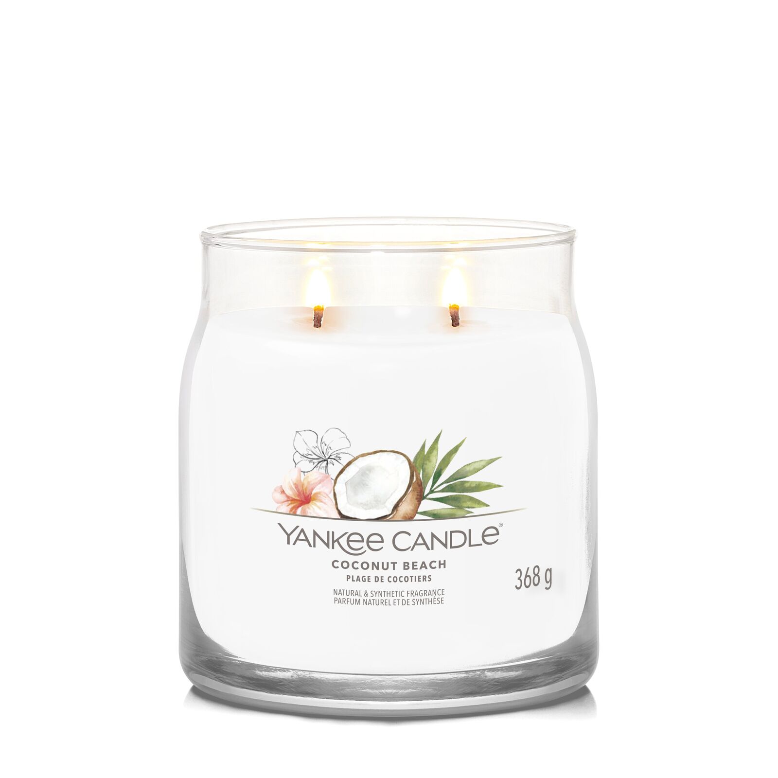 Coconut Beach Signature Medium Jar 368g 2-Docht