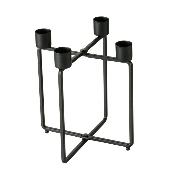 Freisteller_Hauptbil-BFUX-i6b-large Kerzenleuchter Karos schwarz