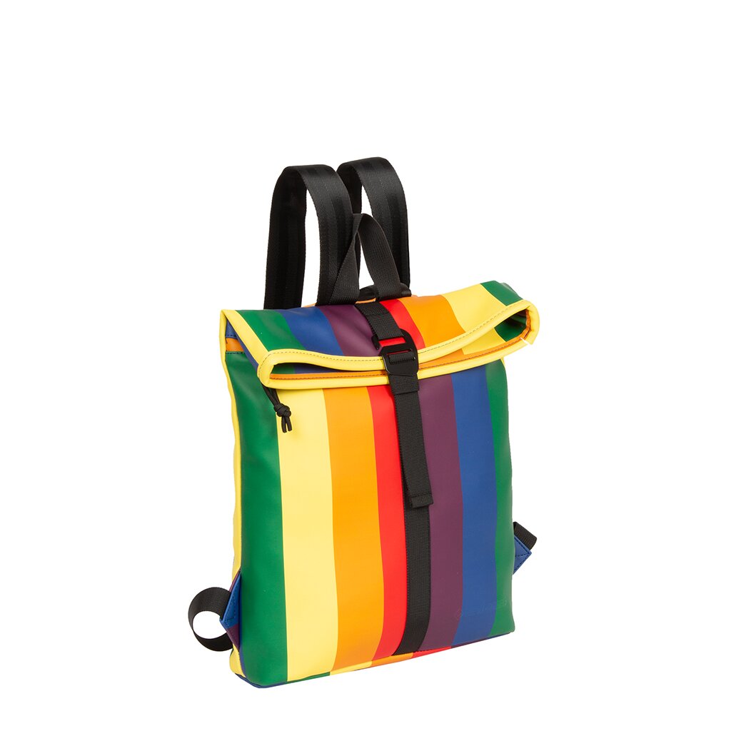 Mart - Los Angeles Rolltop Mini Rucksack rainbow