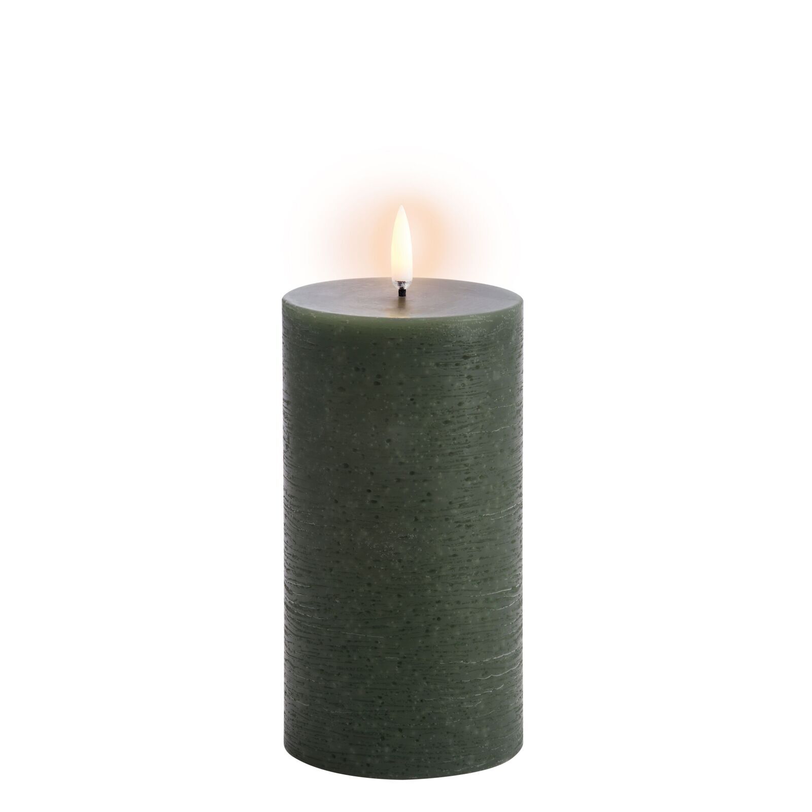 Uyuni-UL-PI-OG-C78015-Coloured-Pillar-Candles-large Uyuni LED Stumpenkerze 7,8x15cm rustic olive green