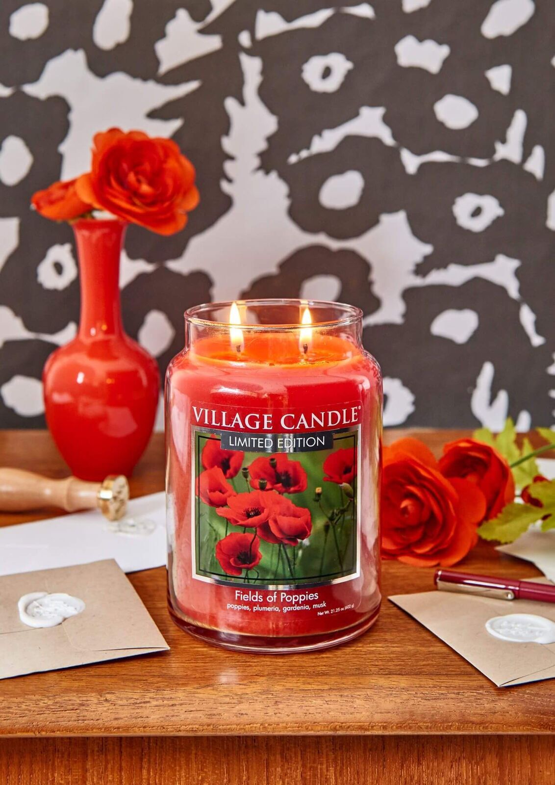 Fields-of-Poppies-PS-5 Village Candle Field Of Poppies Lifestyle