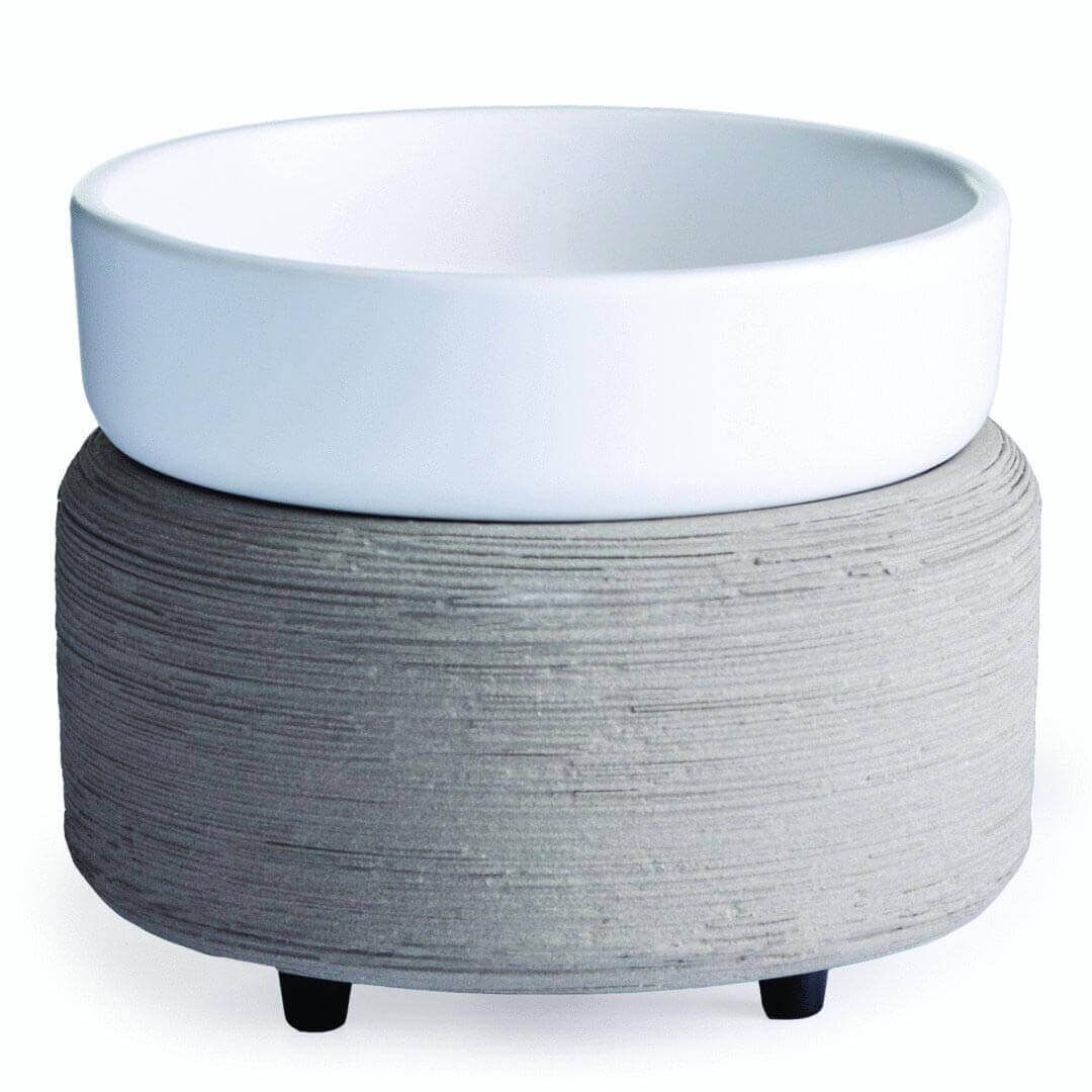 Candle-Warmers-Gray-2-in-1-Duftlampe-Kerzenwarmer-grau-creme1 Candle Warmers gray 2-in-1 Classic Duftlampe grau elektrisch