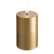 Kerze, Kugelkerze, Votivkerze, Goldfarbig, Flamme