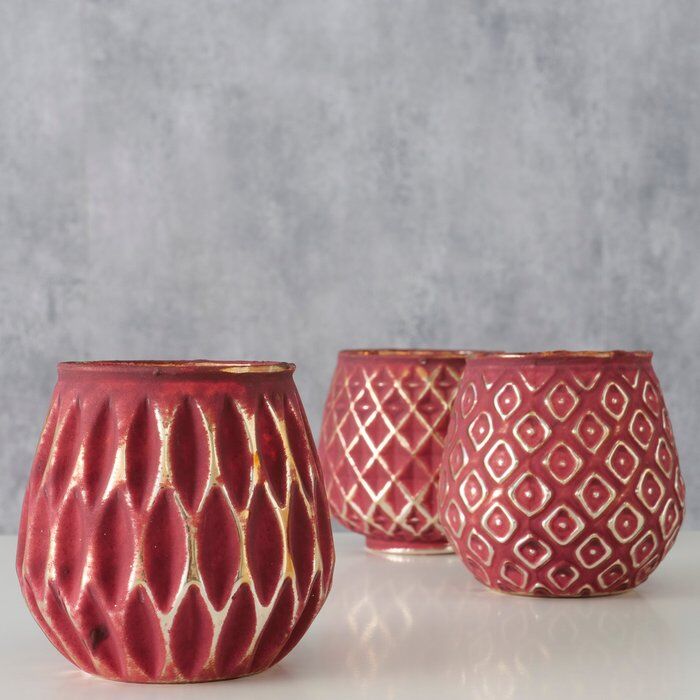 Windlicht Yamuna 9cm rot Variante 1