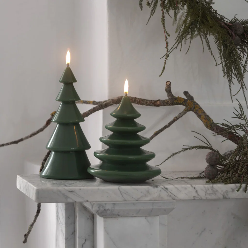 kerzenhalter, waldgrün, weihnachtsdekoration, kerzen, sternförmig