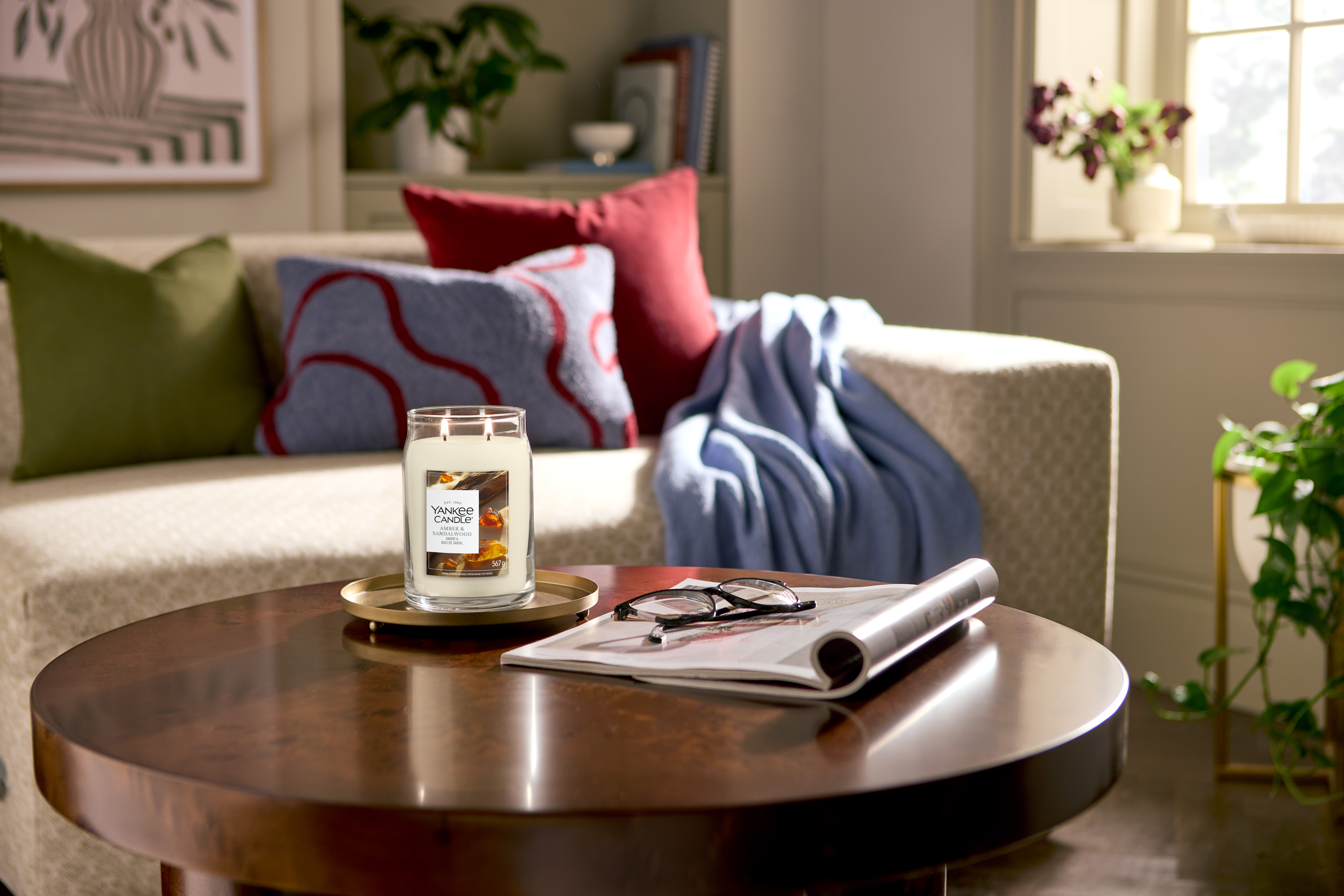 Amber & Sandalwood Signature Large Jar 567g 2-Docht