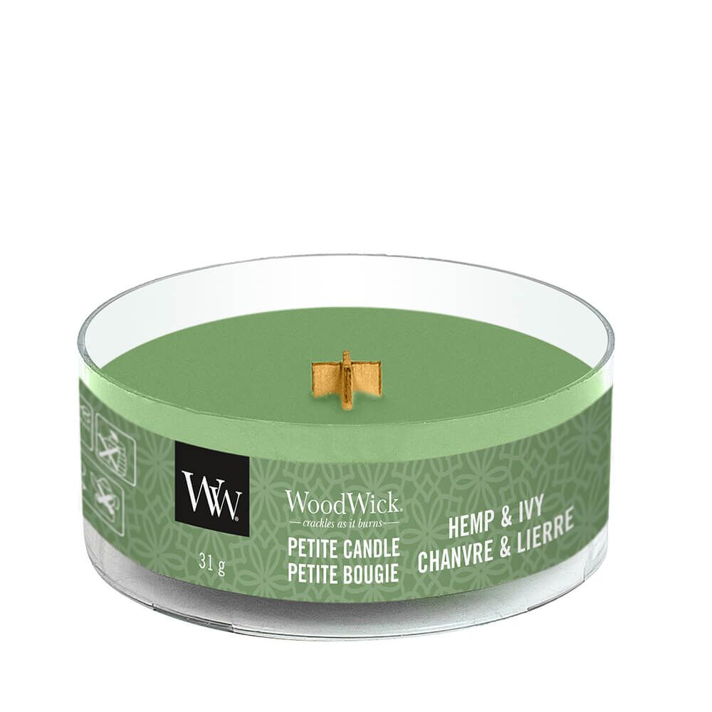 Hemp And Ivy Petite Candle 31g von Woodwick