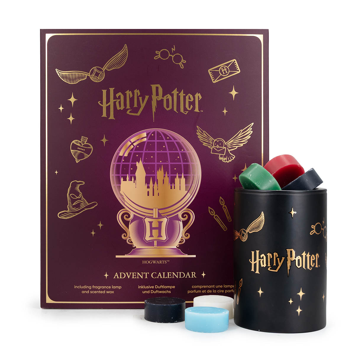 Harry Potter™ Adventskalender mit exklusiver Duftlampe Adventskalender, Harry Potter, Planetenkugel, Wachsperlen, Kiste/Box