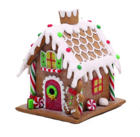 haus1 Deko Lebkuchenhaus 13cm Variante 1