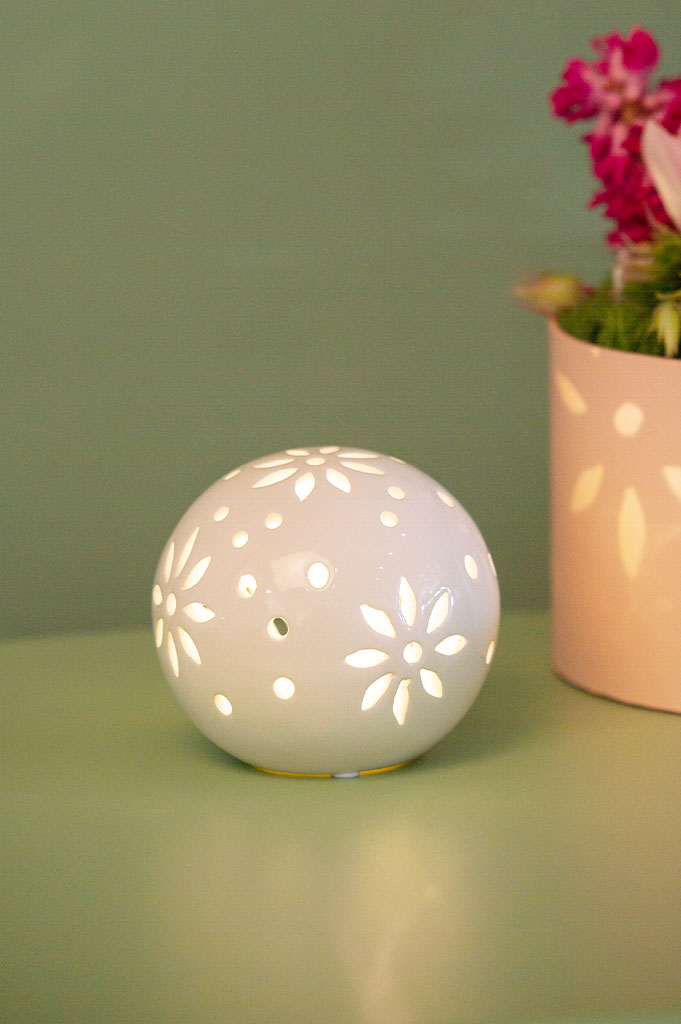 Lichtkugel Tadino 18cm LED creme