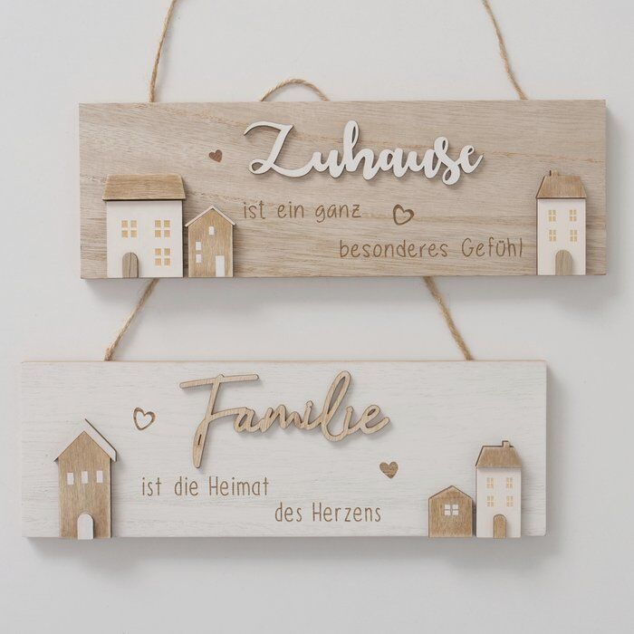 Schild Zuhause 30cm