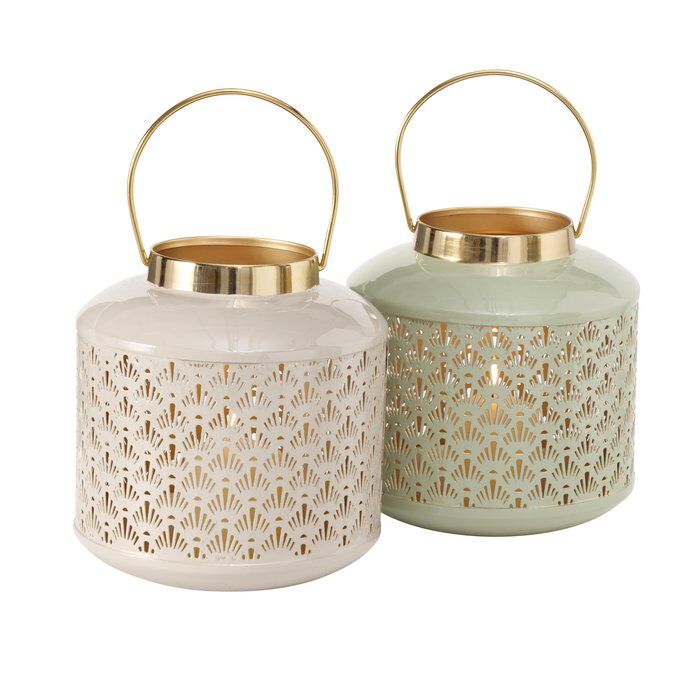 Windlicht Bonelli 19cm beige