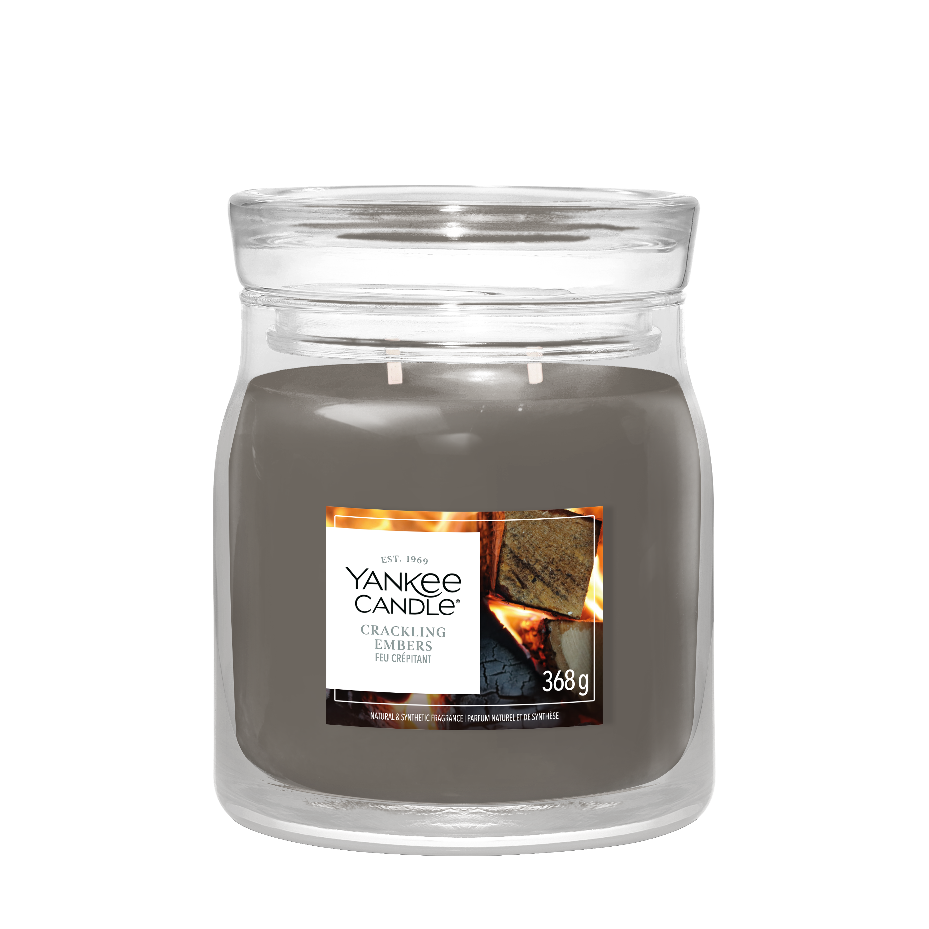 Kerze, Kleine Gläserkerze, Glastopf, grau, Yankee Candle