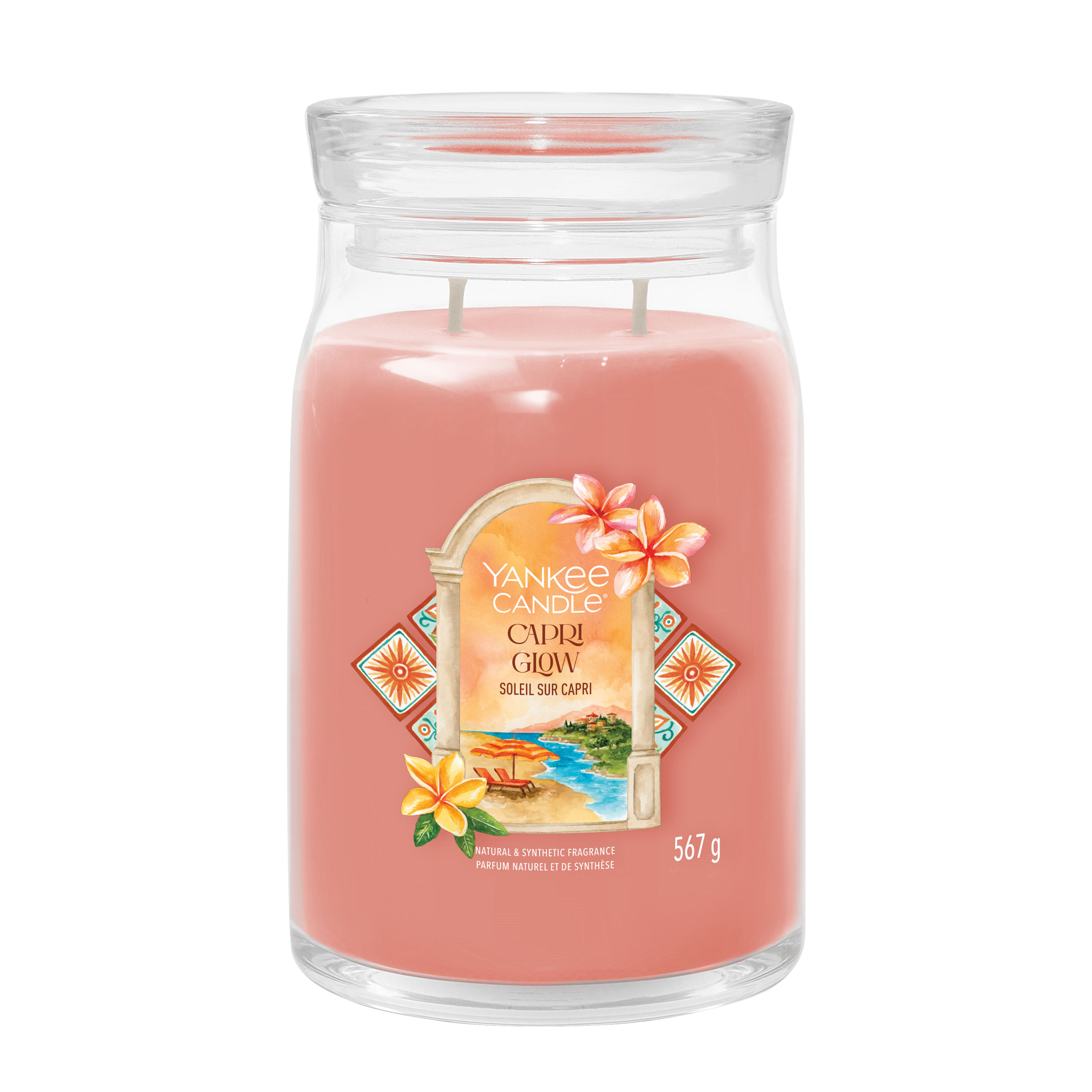 Capri Glow Signature Large Jar 567g 2-Docht Capri Glow Signature Large Jar 567g 2-Docht