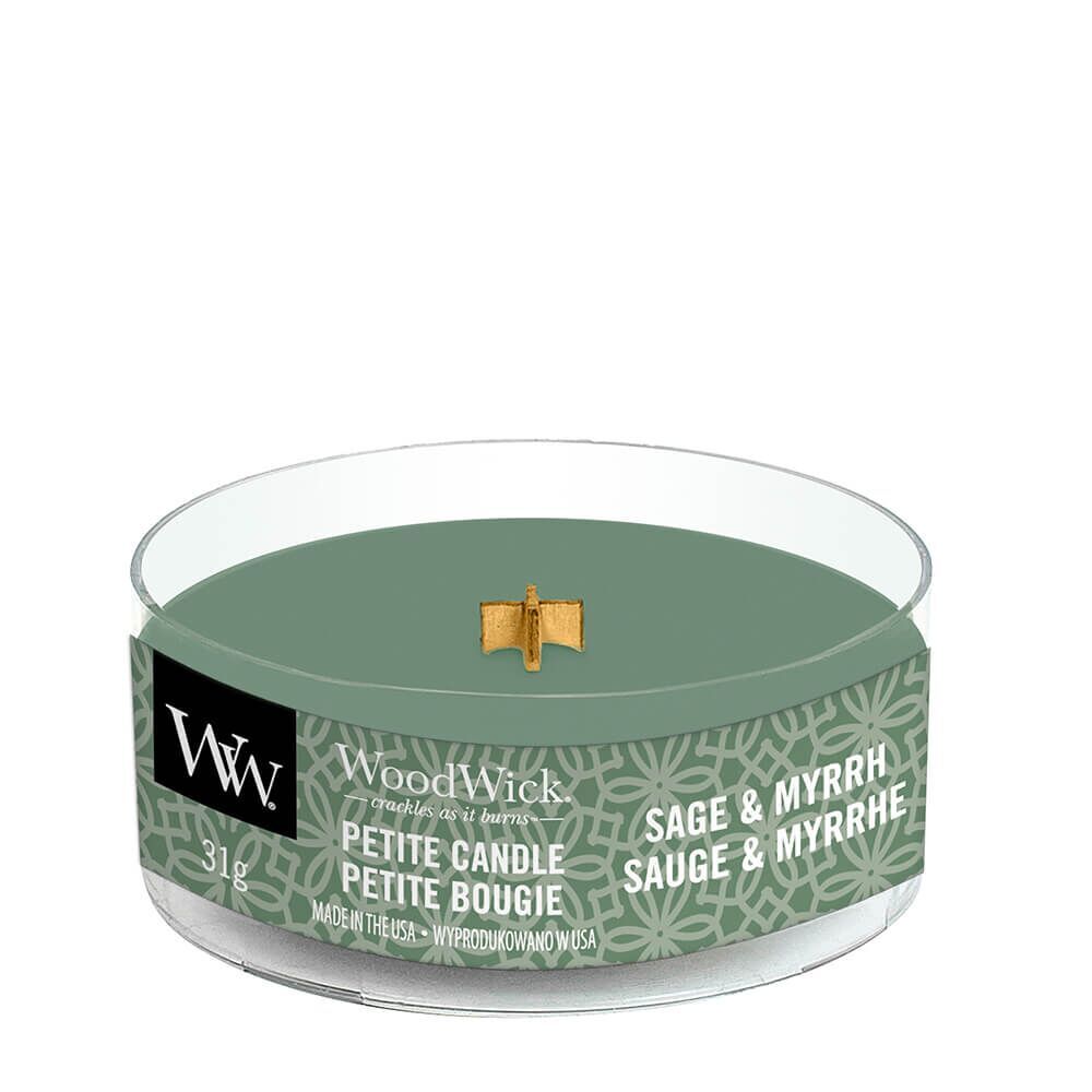 1666256E Sage & Myrrh Petite Candle 31g von Woodwick