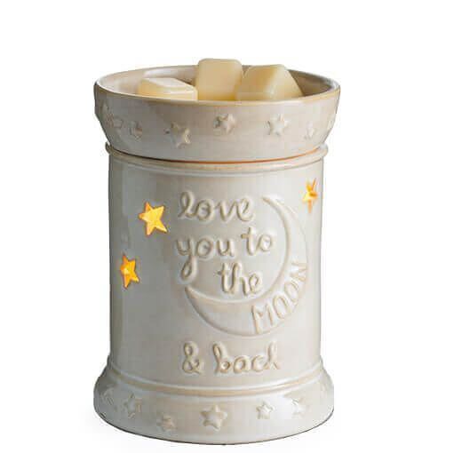 Keramik-creme-Love-you Love You To The Moon Duftlampe von Candle Warmers Deutschland