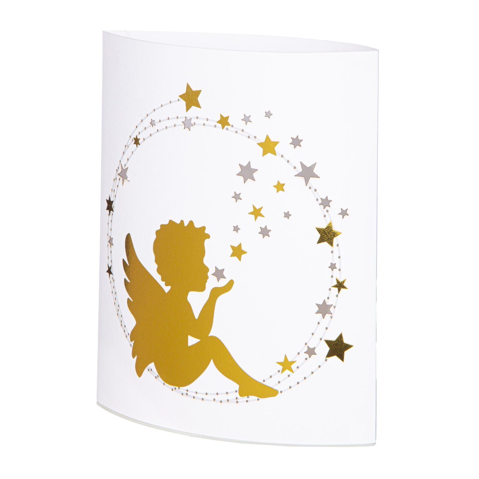 Dekoleuchte Engelszauber LED Papier gold Dekoleuchte Engelszauber LED Papier gold
