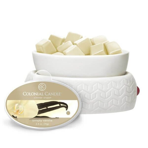 Colonial Candle Simply Vanilla Simmer Snaps 70g