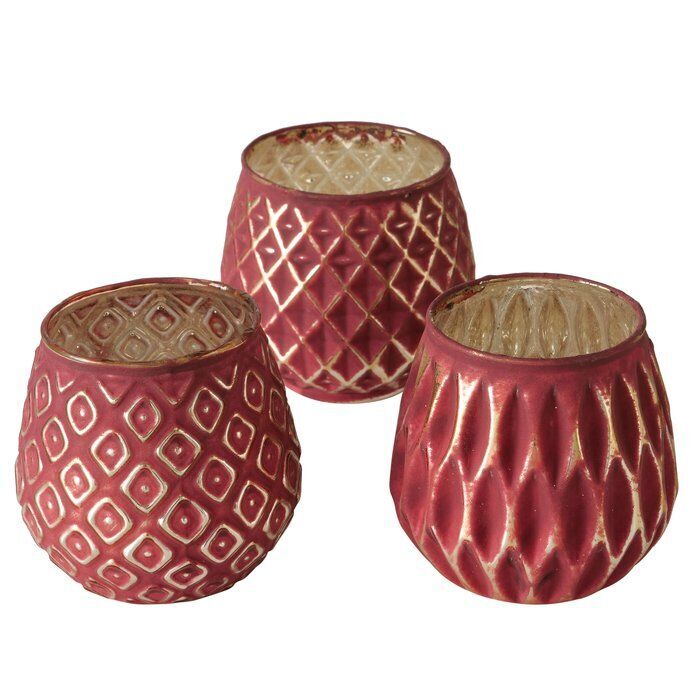 Windlicht Yamuna 9cm rot Variante 1