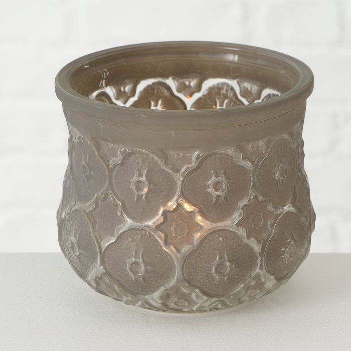 Windlicht Tunis 9cm hellbraun