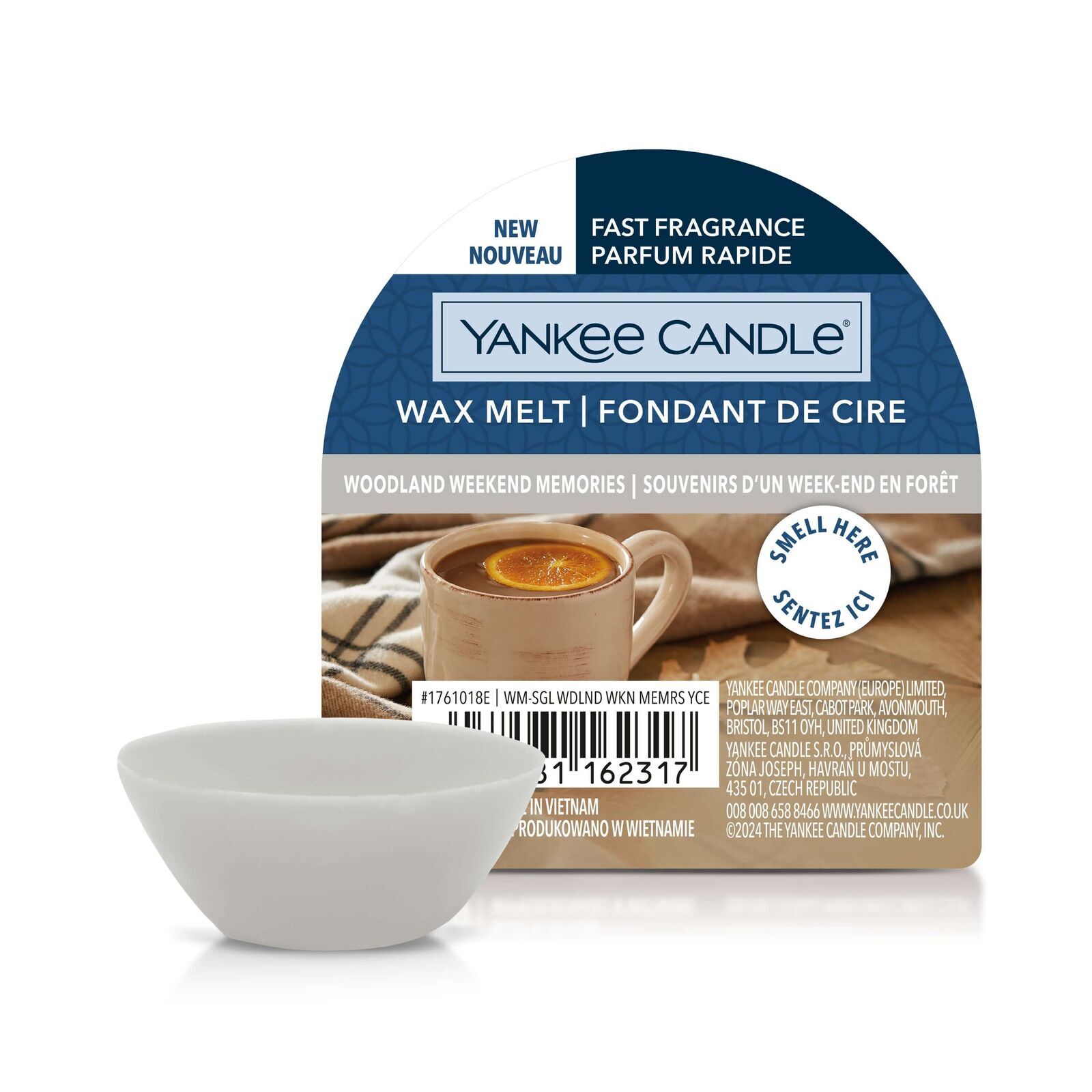 Woodland Weekend Memories 22g Wachsmelt Pokal, Porzellan, Schale, Kaffeetasse, Werbung