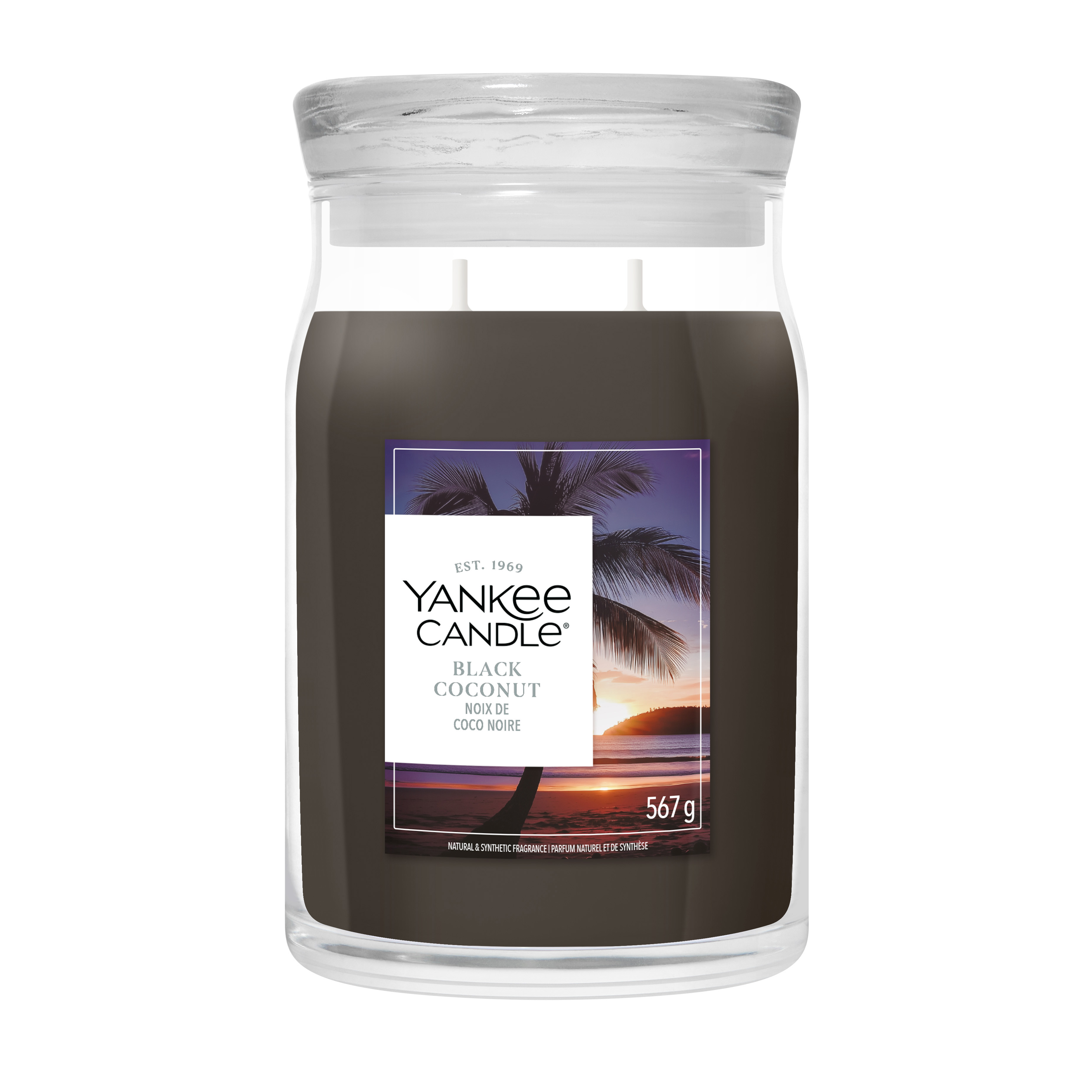 Kerzen, Duftkerze, Glasbehälter Kerze, Black Coconut, 567 g