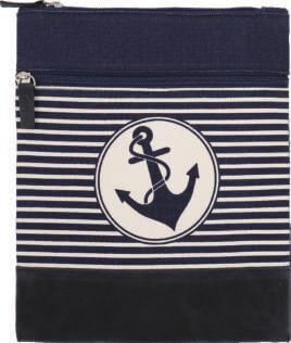 Canvas Crossbag 010 (Navy-White)