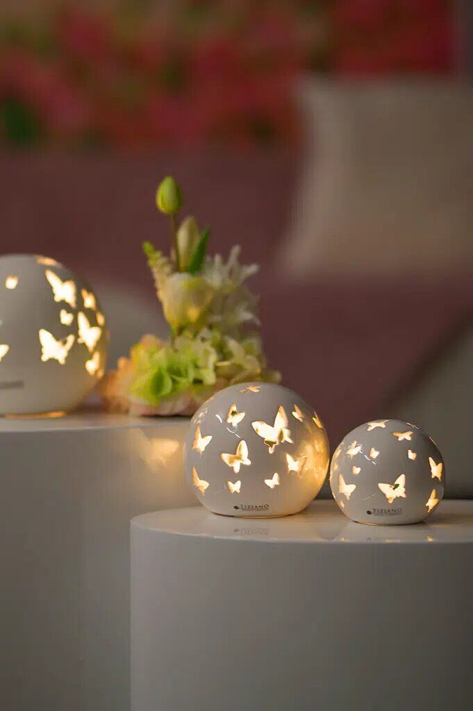 Lichtkugel Ciliana 8cm LED cremeweiß