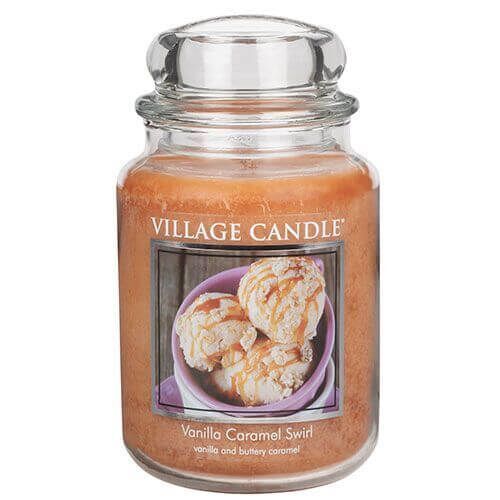 106326361 Village Candle Vanilla Caramel Swirl 645g