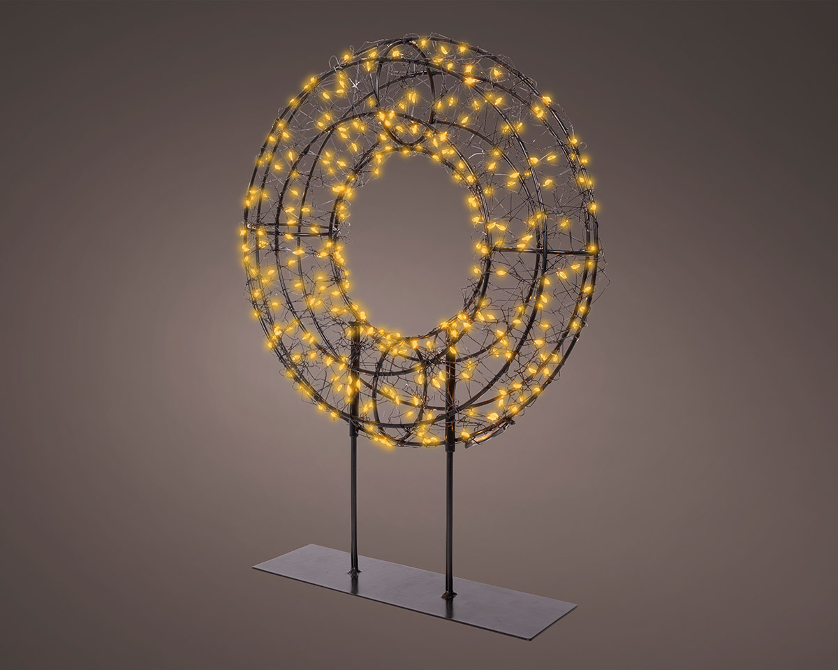 Lichterkreis, Lichterkreis Wanddeko, LED-Lichter, Deko-Skulptur, Ringschmuck