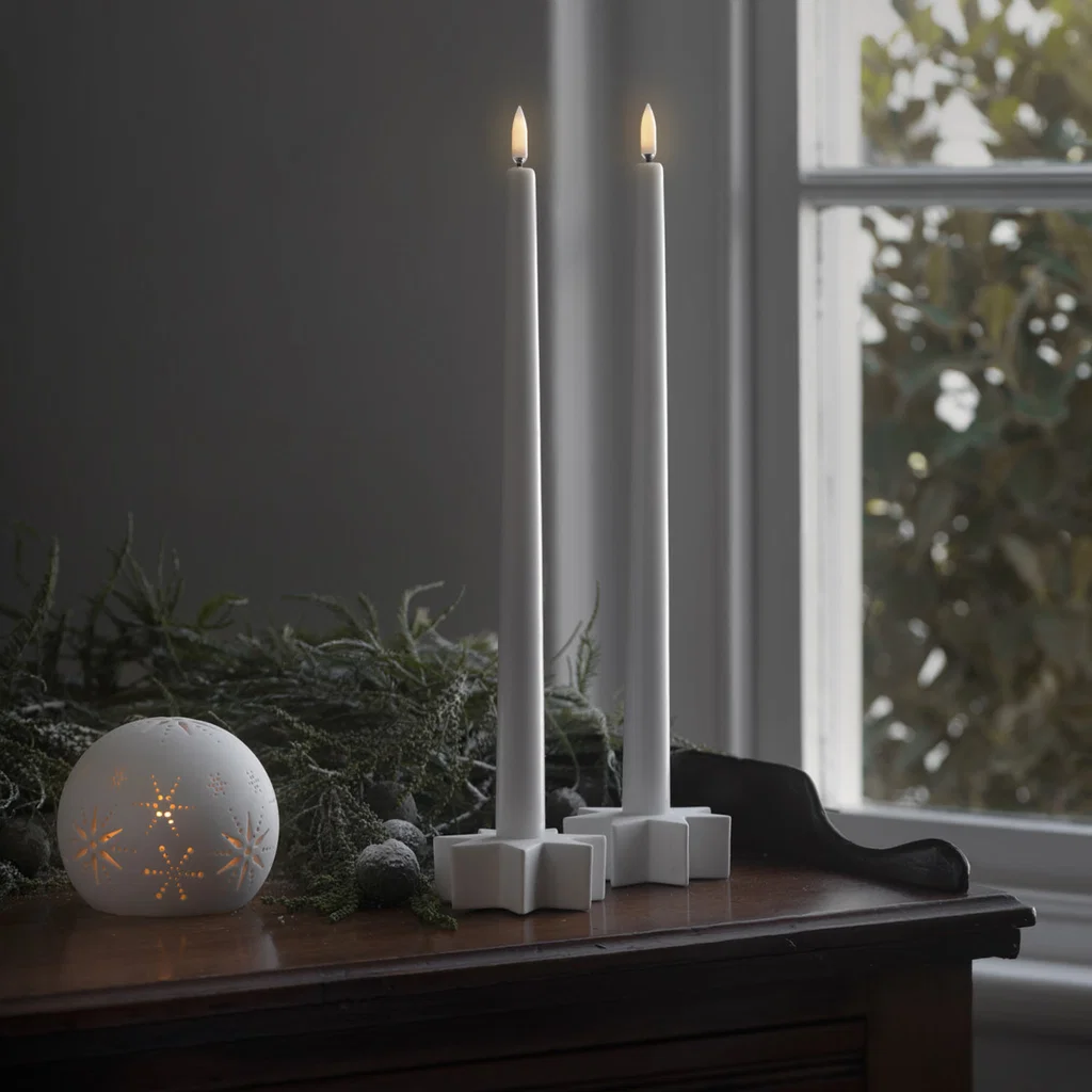 Kerzen, Teelicht, Schwedenkiel, Tischdekoration, Weihnachtsdeko