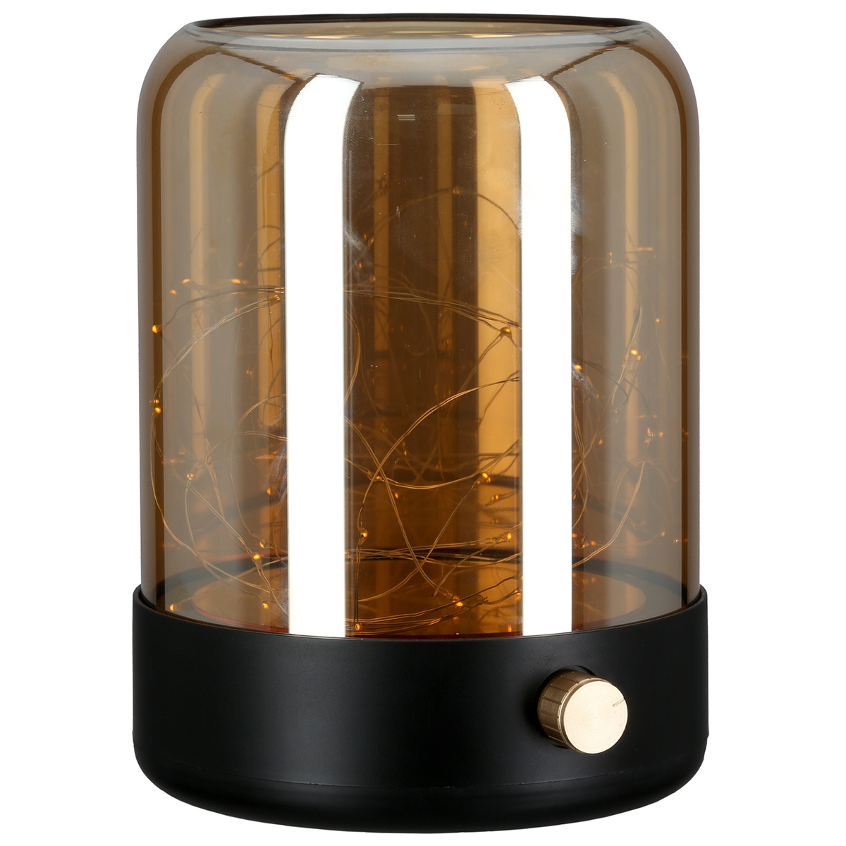 Glaskrug, Vase, Lampe, Lichterkette, Dekoschein
