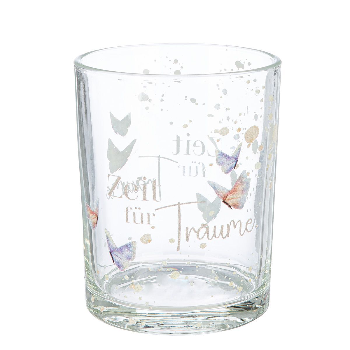 Windlicht Schmetterlingstanz 13cm Variante 2 Glas, Tasse, Krug, Töpferei