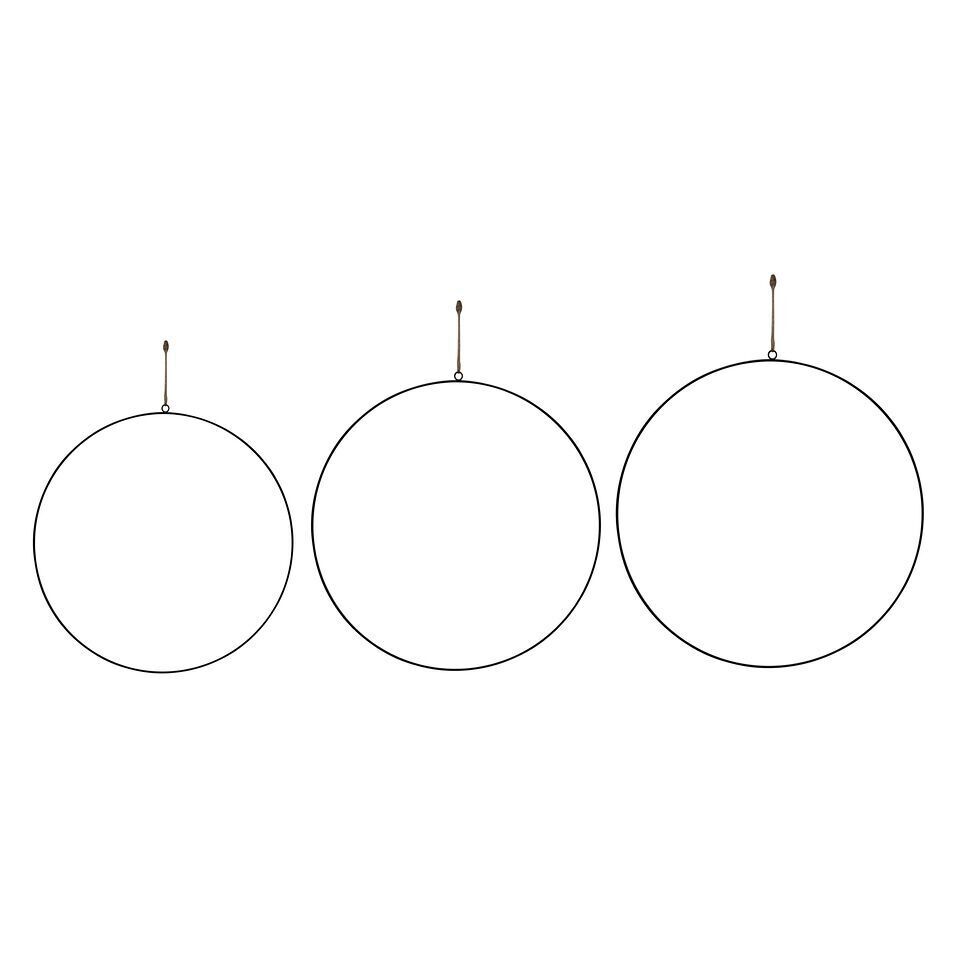 Dekoringe zum Aufhängen schwarz 3 Stück