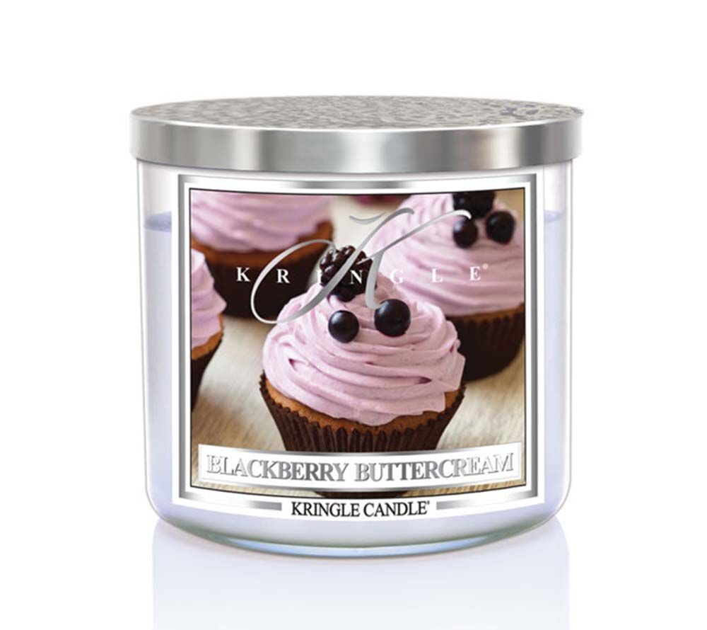kringle_candle_blackberry_buttercream_silver_lid_american_heritage Blackberry Buttercream 396g Tumbler 3-Docht