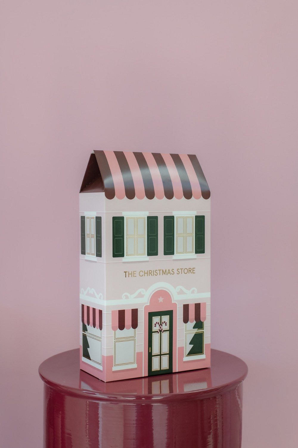 House Candy Geschenkverpackung 17x31cm Weihnachtsfigur, Gingerbread, Pakethaus, Holzhaus, Dekoration