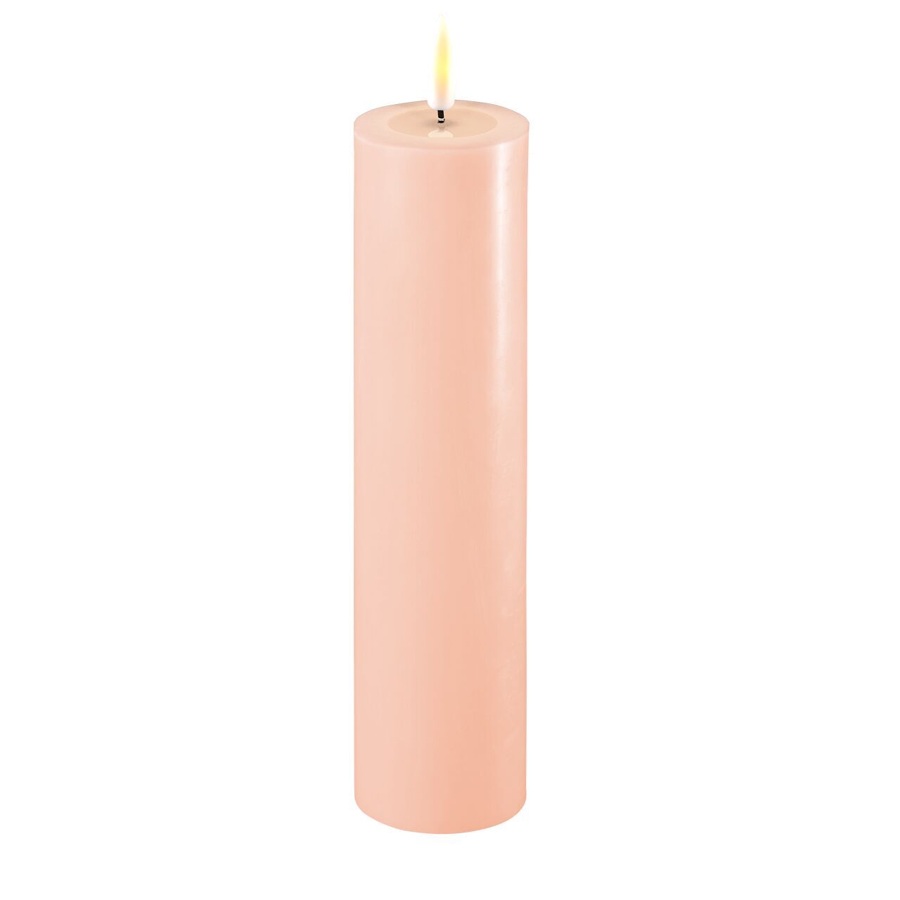 RF-0136 Stumpenkerze LED Hellrosa 5 x 20cm