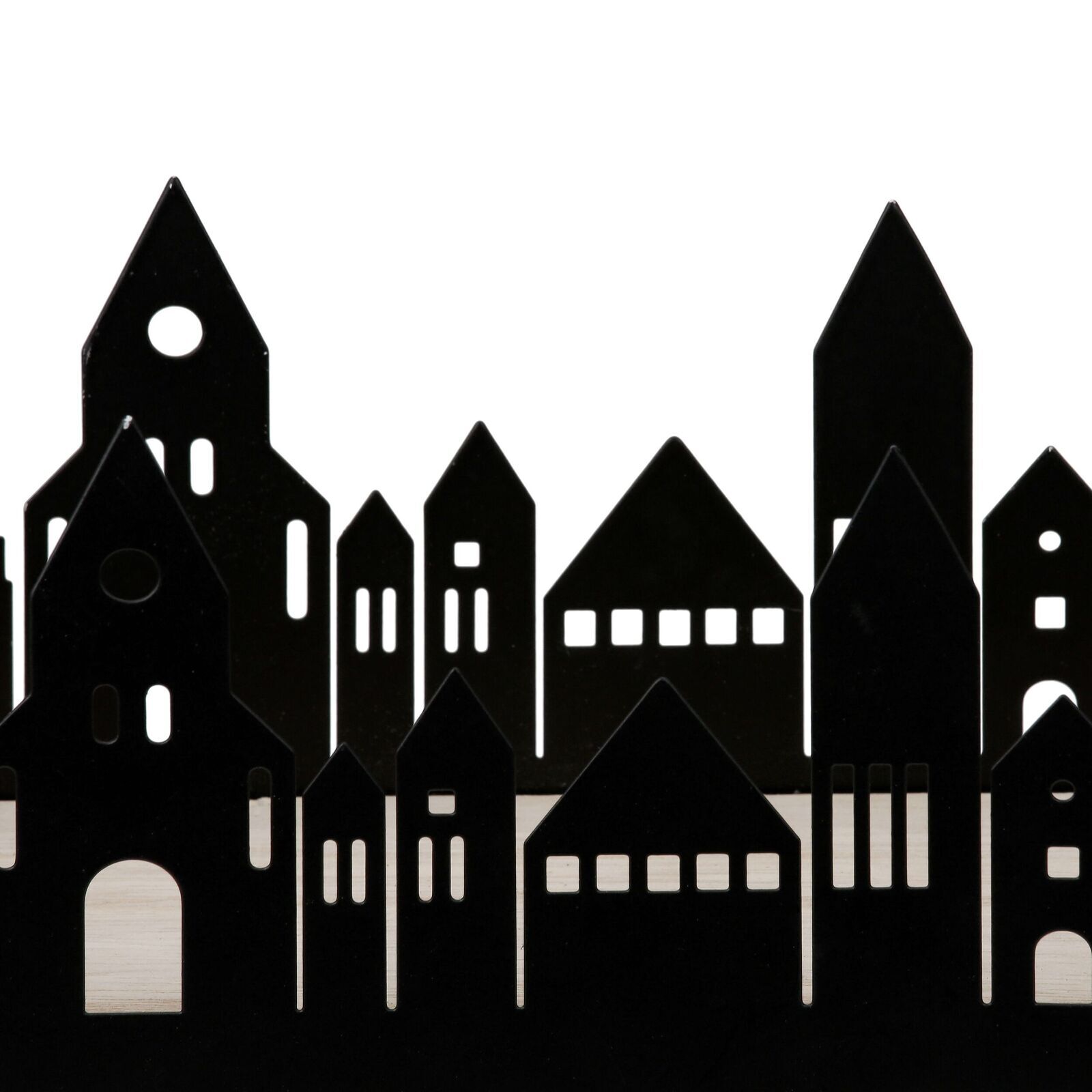 Deko Tablett Stadtlichter 36cm schwarz Deko Tablett Stadtlichter 36cm schwarz