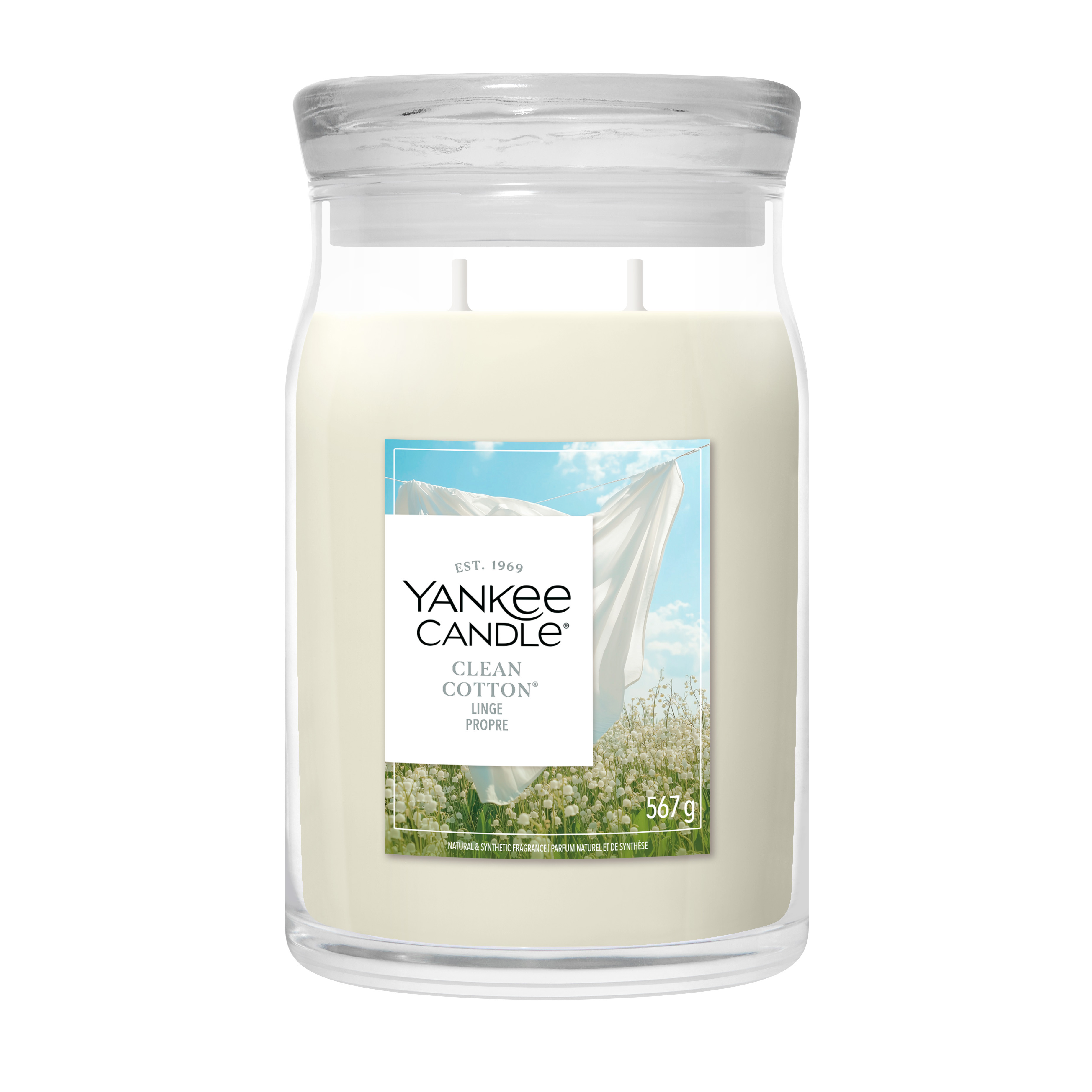 Kerzen, Baumwolle, Creme, Glasbehälter, Yankee Candle