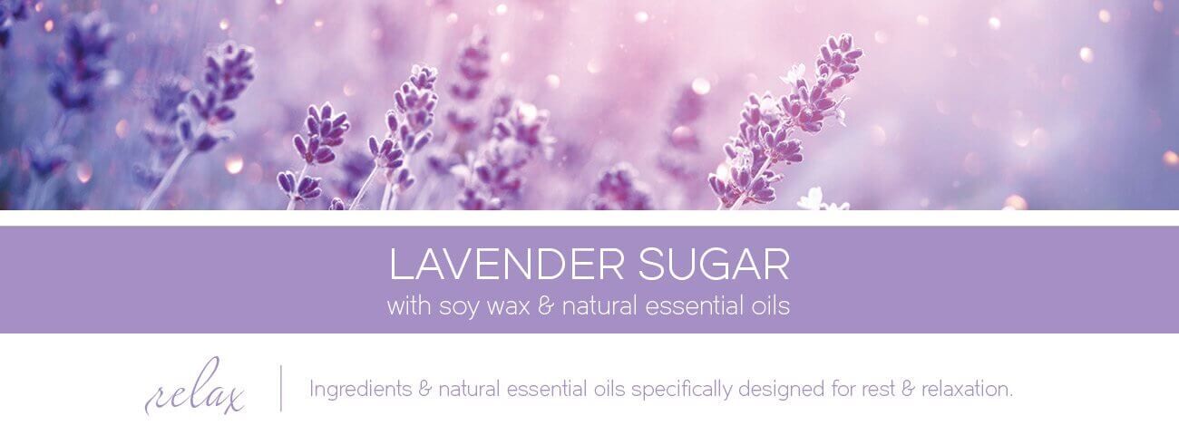 Lavender-Sugar-Fragrance-Banner RELAX Lavender Sugar 411g (3-Docht)